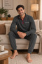 Men's Half Zipper Regular Fit Jogger Set - 2