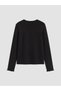 Crew neck t-shirt with window detail for girls - 3