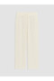 Vizyon New Season White Regular Fit Linen Look Men's Trousers