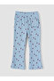 Blue Floral Spanish Flare Girls Leggings