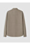 Özmarka New Season Brown Regular Fit Single Pocket Men's Shirt Jacket - 7