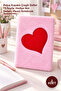 2 Pieces of Pink Notebook with Plush Heart – Lined Notebook with Plush Cover 75 Pages, Gift Notebook, Plush Notebook