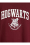 Ozmarka New Season Burgundy Printed Oversize Women's Sweatshirt - 7