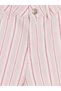Pink Striped Girls' Shorts - 4