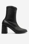 Henri Women's Black Faux Leather Zippered Stretch Boots - 2