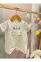 Baby Boy Romper Made of 100% Cotton Muslin Fabric with Sailboat Embroidery and Apron Detail. - 2