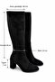 Women's Monika Brown 7cm Heeled Zippered Boots - 7