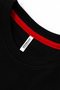 Women's Lola O-Neck, Regular Cut, Slit Three-Thread Cotton Sweatshirt Black - 3