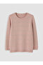 Vizyon New Season Pink Crew Neck Zigzag Patterned Women's Knitwear Sweater - 5