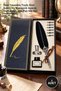 1 Piece Divit Inkwell Pen Set – Specially Designed Feathered Dip Pen and Desktop Apparatus, Dip Tips, Dip Pen Nib Set