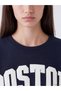 Boston Embroidered Oversize Women's Sweatshirt - 3