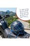 Helmet Flexible Motorcycle Helmet and Luggage Net – Helmet Fixing Carrying Net with Plastic Hooks 35X35 cm