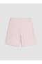 Pink Striped Girls' Shorts - 5