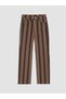 Lcw Jeans Red Striped Straight Fit Women's Jean Pants - 5