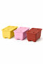 Glis Storage Box with Lid 17X10 cm Yellow-Pink-Red Set of 3 Toy and Organizer Box - 4