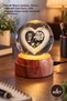 2 Pieces Rotating Glass Globe with USB – Table Lamp with Stand, Rotating Decorative Glass Globe, USB Rotating Glass Globe Gift