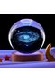 4-Piece Dust Cloud Glass Globe Gift Set – Color-Changing USB Table Light and Illuminated Crystal Keychain - 3