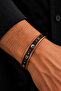 Men's Pure Copper Bracelet with Brown Leather Pattern, Hemes Model, Adjustable Magnetic Copper Bracelet - 4