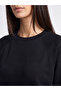 Alita City Black Diver Fabric Plain Oversize Women's Sweatshirt Tunic with a Difference - 3