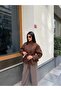 Women's Stand Collar Belted Suede Jacket - 3