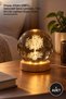 1 Piece Tree of Life Lighted Glass Globe – Decorative Night Light with Wooden Base and Usb, Tree of Life Lighted Glass Globe