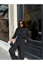 Women's Button Collar Pants and Top Set - 8