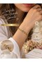 Women's Gold Heart Figured Chain Bracelet – Stylish and Elegant Jewelry Accessory – Valentine's Day Gift for Your Loved One or Mother's Day Gift - 2