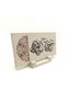 Name Can Be Written, Rumi Pattern Printed Natural Stone Desktop Stand