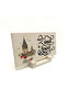 Name Can Be Written, Istanbul Icons Printed Natural Stone Desktop Stand