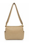 Women's Faux Leather Multi-Compartment Zippered Daily Use Crossbody Bag Sand Mat - 4