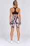 Women's High Waist Gathering Diving Fabric Shorts Leggings - 8