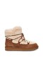 Ceko Exclusive Tan Fur Suede Lace-Up Women's Boots - 2