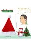 Christmas Hat, LED Santa Hat, Red Plush Side Luminous Santa Hat with Cuddly Soft Bobble Adult Santa Hats for Christmas, New Year, Holiday Party - 2