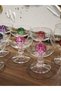Special Crystal and Colorful Stone Coffee Cup and Lokum Cup Set 3 - 3