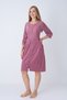 Women's Bamboo Micro Fabric Zippered Stylish Velvet Dress / Plum 3472 - 5
