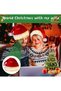Christmas Hat, LED Santa Hat, Red Plush Side Luminous Santa Hat with Cuddly Soft Bobble Adult Santa Hats for Christmas, New Year, Holiday Party - 4