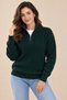 Women's Half Zipper High Neck Slim Knit Sweater Kpln - 3