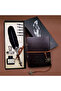 3pcs leather notebook and feather dip pen set - faux leather cover with compass printed, feather dip pen with feather, 5 nib ink, 150 pages with no line - 2