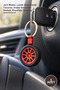 5 Pieces Wheel Design Metal Keychain – Wheel Rim Model, Tire Appearance Design, Gift for Car Enthusiasts, Keychain Keyring