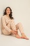 Light Beige Mother Daughter Shirt Pajamas Set, 100% Cotton, Adult and Kids Pajamas Prices Are Per Piece - 3