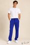 Men's Side Striped Baggy Sweatpants 3 Yarn Threaded Cotton Loose Fit Wide Leg Winter Sweatpants