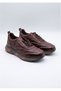 Genuine Leather Brown Men's Sneaker Shoes - 2437 - 2
