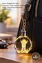 4 Pieces Crystal Astronaut Keychain – Color-Changing Light-Up Design, Glass Crystal Key Ornament, Keychain Gift
