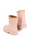 Tokio Borreguito Girls' Furry Rain Boots - Soft Pink W10290-197 - 4
