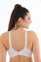 Wire-Free Covered Elastic Cotton Combed Cotton Gathering Minimizer Bra 1010 - 4