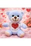 4 Plush Teddy Bears – with T-Shirt and'I Love You' Print, 25 Cm, Special for Gifts to Lovers, Plush Teddy - 2