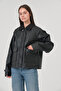Women's coat women's faux leather short coat - 3