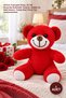 1 Piece Plush Teddy Bear – Red Soft Plush, 25 cm Tall Romantic Design, Gift and Room Decor, Teddy Bear Plush Toy
