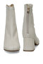 24K-643 Beige Women's Heeled Boots - 5