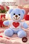 1 Piece Plush Teddy Bear - with T-Shirt with "I Love You" Print 25 Cm, Special Gift for Lovers, Plush Teddy